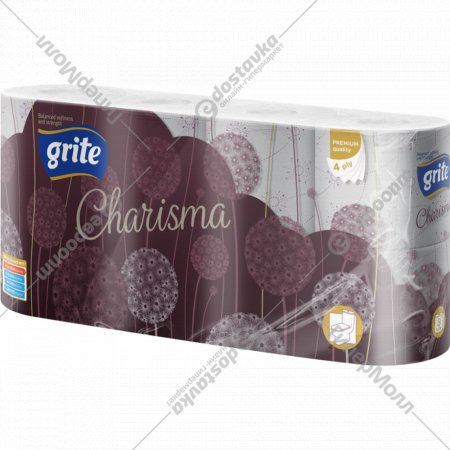 Туалетная бумага «Grite» Charisma, 8 рулонов