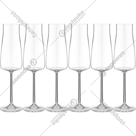 Набор бокалов для шампанского «Crystalex» Rainbow, 40950/38335/210, 6 шт