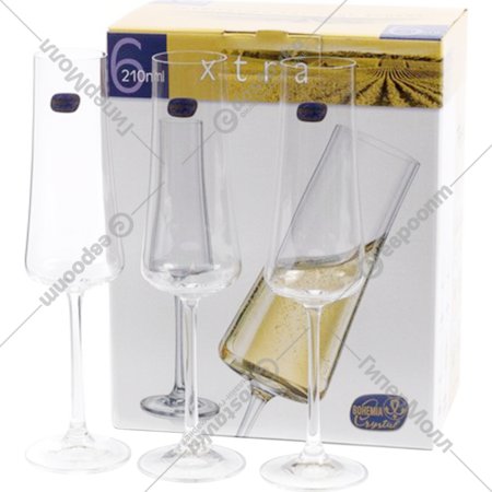 Набор бокалов для шампанского «Crystalex» Xtra optic, 40862/47/210, 6 шт