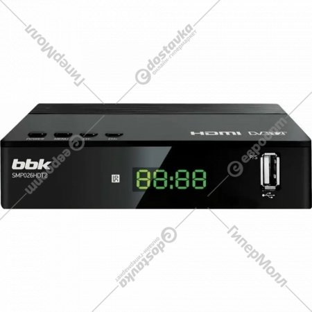 Ресивер цифровой «BBK» SMP026HDT2, черный