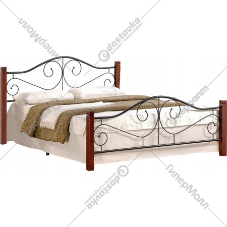 Кровать «Halmar» Violetta 160, античная черешня/черный