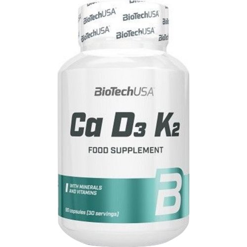 Витамины «BioTech USA» Ca D3 K2, 90 капсул