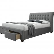 Кровать «Signal» Ascot, серый, 160х200 см