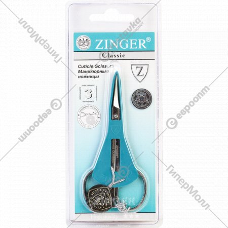 Ножницы маникюрные «Zinger» ручная заточка, В-128-SH