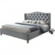 Кровать «Signal» Aspen, Velvet, серый, 160х200 см