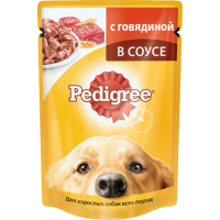 

Корм для соб."PEDIGREE"(говяд/соус)100г