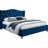 Кровать «Signal» Aspen, Velvet, темно-синий, 160х200 см
