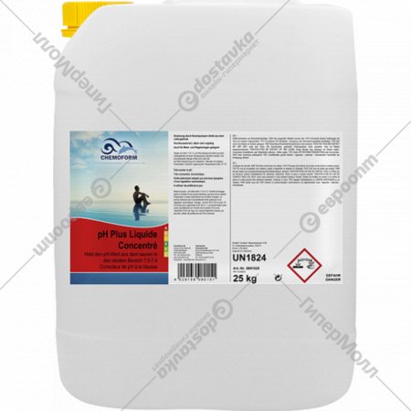 Химия для бассейна «Chemoform» pH-Плюс, жидкий, 25 кг