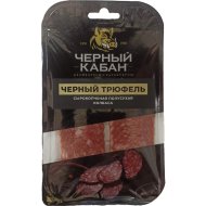 Колбаса сырокопченая Черный Кабан черный трюфель полусухая, нарезка, 70 г