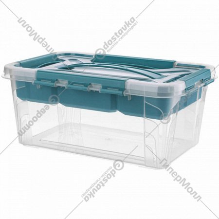 Ящик для хранения «Econova» Grand Box, 433224102, голубой, 4.2 л