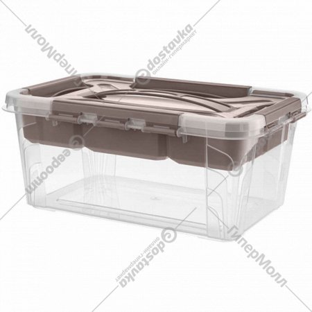 Ящик для хранения «Econova» Grand Box, 433224114, коричневый, 4.2 л
