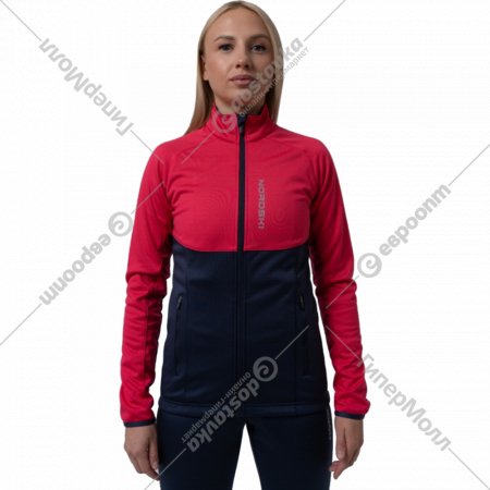Куртка разминочная «Nordski» Wms Premium, NSW444951-40-M, pink/blueberry, размер 40-M