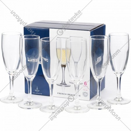 Набор фужеров для шампанского «Luminarc» French Brasserie, 6 шт, 170 мл
