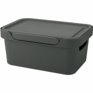 Ящик для хранения «Econova» Luxe, 433205411, серый, 4.6 л