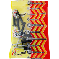 

Дюбель-гвоздь "АМАНД" (6х80, потай)10 шт