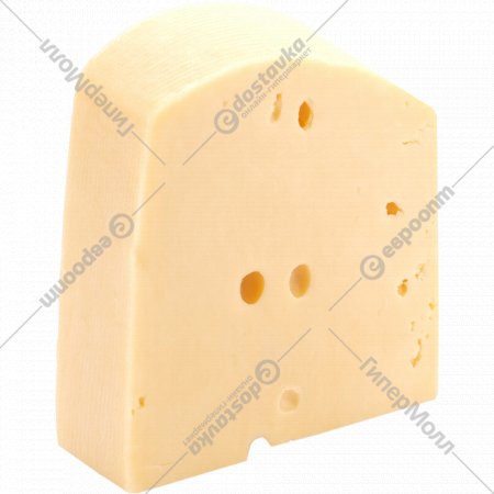 Сыр твердый «Глубокский молочноконсервный комбинат» Маасдам, 45%, 1 кг, фасовка 0.25 кг