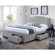 Кровать «Signal» Electra, TAP.76, серый/дуб, 180х200 см