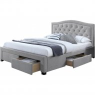 Кровать «Signal» Electra, Velvet, серый, 160х200 см
