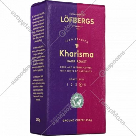 Кофе жареный молотый «Lofbergs» Kharisma, 250 г