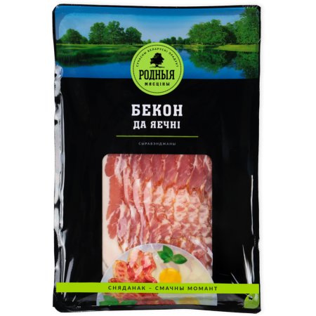 Продукт из мяса свинины мясной сырокопченый «Бекон да яечнi» 220 г