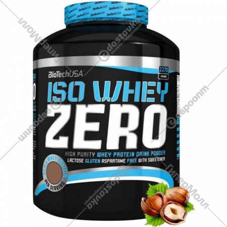 Протеин «BioTech USA» Iso Whey Zero, орех, 2270 г