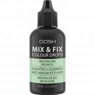 Тональный крем «GOSH Copenhagen» Mix&Fix Colour Drops, 002 Green, 30 мл