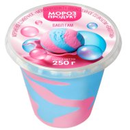 Мороженое «Морозпродукт» сливочное, двухслойное, со вкусом Бабл Гам, 250 г