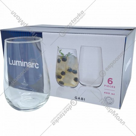 Стаканы «Luminarc» 10Q0085, 400 мл, 6 шт