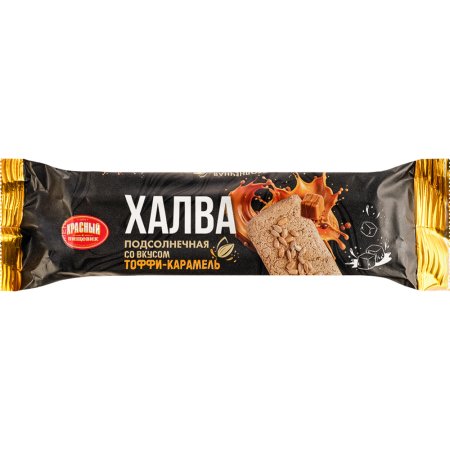 Халва подсолнечная Красный пищевик со вкусом Тоффи-карамель, 60 г