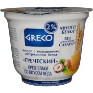 Йогурт«ГРЕЧЕСКИЙ»(орех-зл-мед,2%,ст)230г