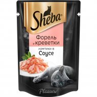 Корм для кошек «Sheba Pleasure» с форелью и креветками в соусе, 85 г