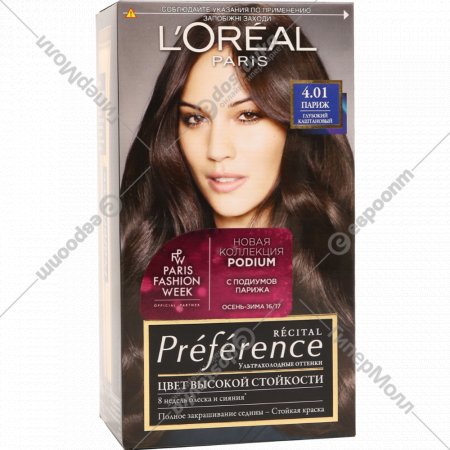 Краска для волос «L'oreal Preference» каштан 4.01.