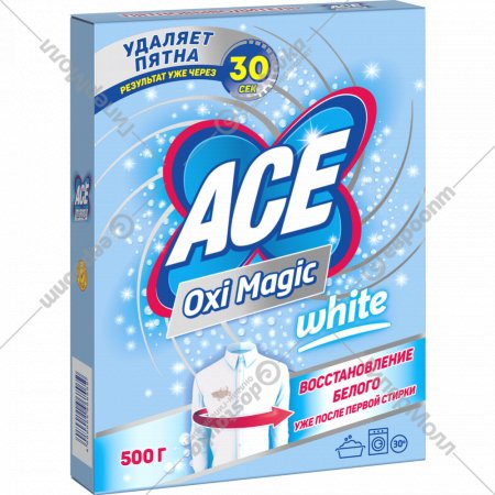 Пятновыводитель «Ace» Oxi Magic White, 500 г