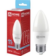 Лампа светодиодная In Home LED-СВЕЧА-VC, 11Вт, 230В, Е14, 6500К
