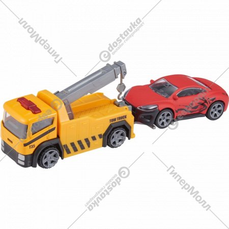 Игровой набор «Teamsterz» Эвакуатор и машинка, желтый, 5373873