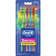 Зубная щетка «Oral-B» Colors 40, средняя жесткость, 4 шт