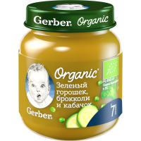 

Пюре "ГЕРБЕР ORGANIC" (гор/брок/каб)125г