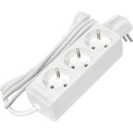 Удлинитель DOMTOK ПВС 3х0.75, 2.2 кВт, з/к, 3 гнезда, 3 м