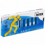 Батарейка щелочная «Mirex» AAA, 1.5V, 10 шт