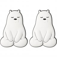 Накладка на бампер «Miniso» We Bare Bears Collection 4.0 Белый медведь, 2010645910105, 2 шт