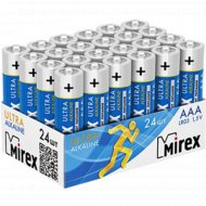 Батарейка щелочная «Mirex» R03 AAA, LR03-B24, 1.5V, 24 шт