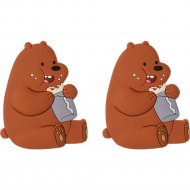 Накладка на бампер «Miniso» We Bare Bears Collection 4.0 Гризли, 2010645911102, 2 шт