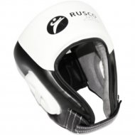 Шлем боксерский «RuscoSport» Pro С усилением, S, черный/белый