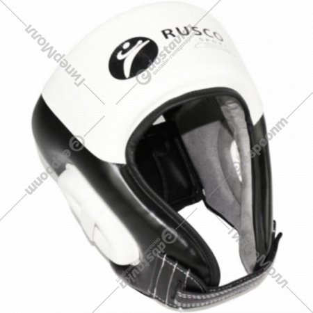 Шлем боксерский «RuscoSport» Pro С усилением, S, черный/белый