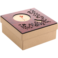 

Коробка подар.из картона (10-1602-1)борд