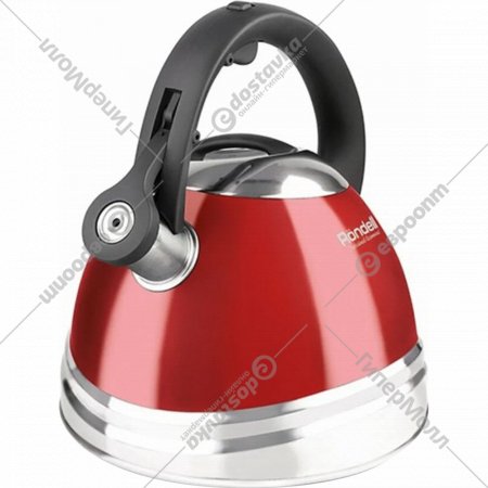 Чайник со свистком «Rondell» RDS-498, красный, 3 л