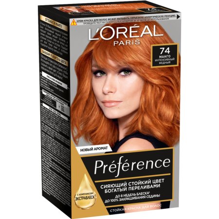 Краска для волос «L'Oreal Paris» Preference Feria, 74 манго.