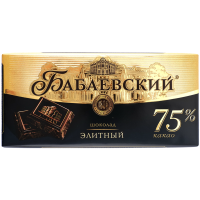 

Шоколад "БАБАЕВСКИЙ" (элитный,75%) 200гр