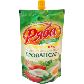 Май­о­нез «Ряба» Про­ван­саль клас­си­че­ский, 410 г