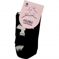 Носки женские «Soxuz» 401-Print-Long, размер 23-25, черные, лама